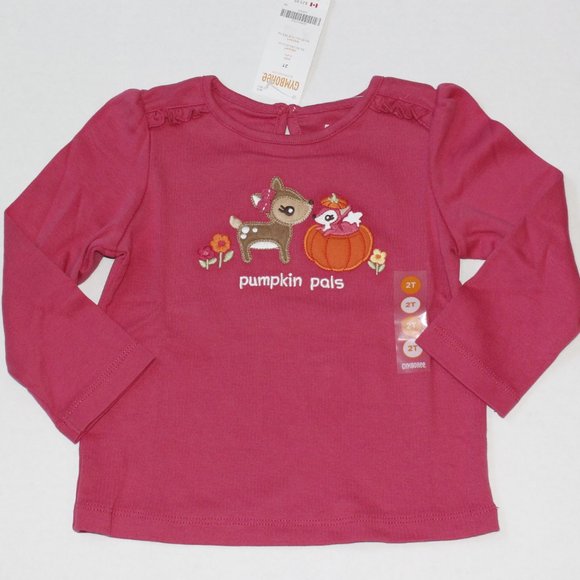 NWT Gymboree 2T top pants hair Woodland Friends deer pumpkin - Picture 2 of 9